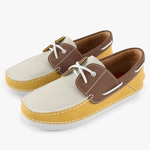 topsiders leather cloth 3d model