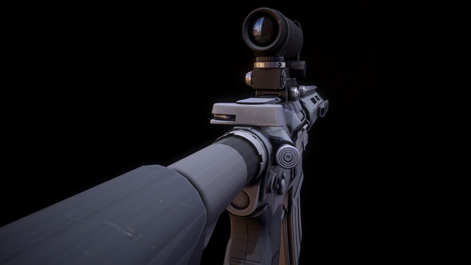 R4-C Assault Rifle 3D Model - TurboSquid 1803743