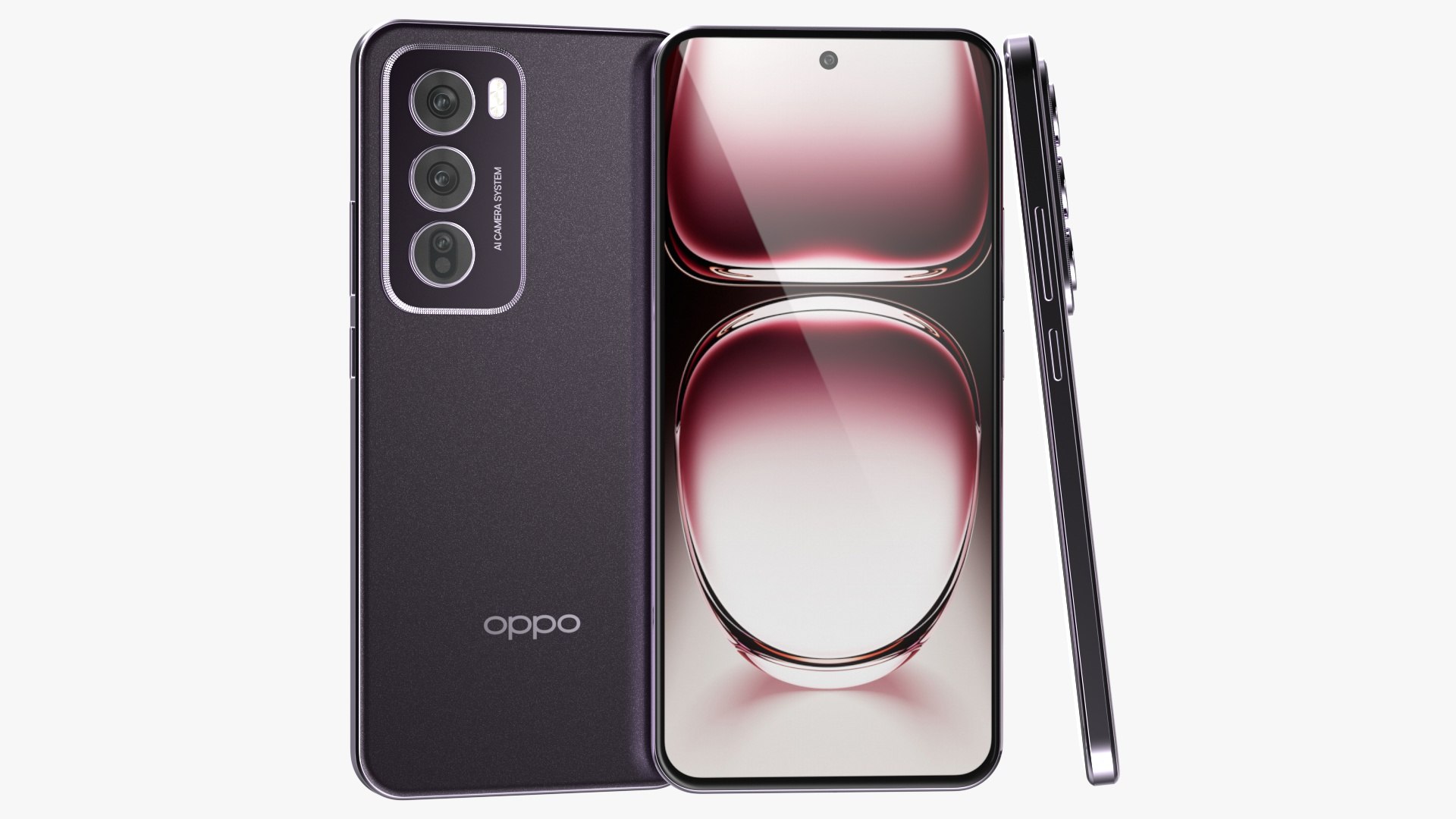 3D OPPO Reno 12 Ebony Black - TurboSquid 2231332