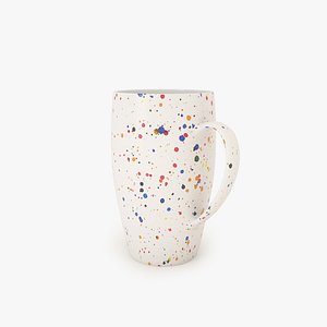 hand painted mugs 3 3d model