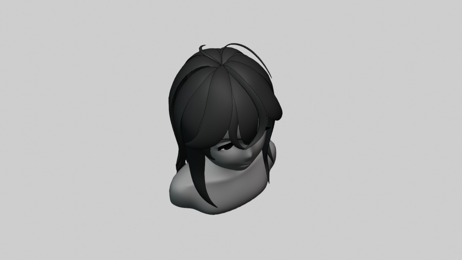 Stylized Anime Character Head Model - Turbosquid 1705530