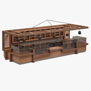 bar set 3d model