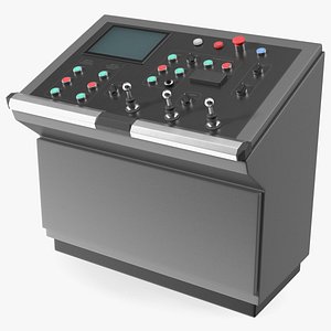 Control Desk Panel Dark 3D model