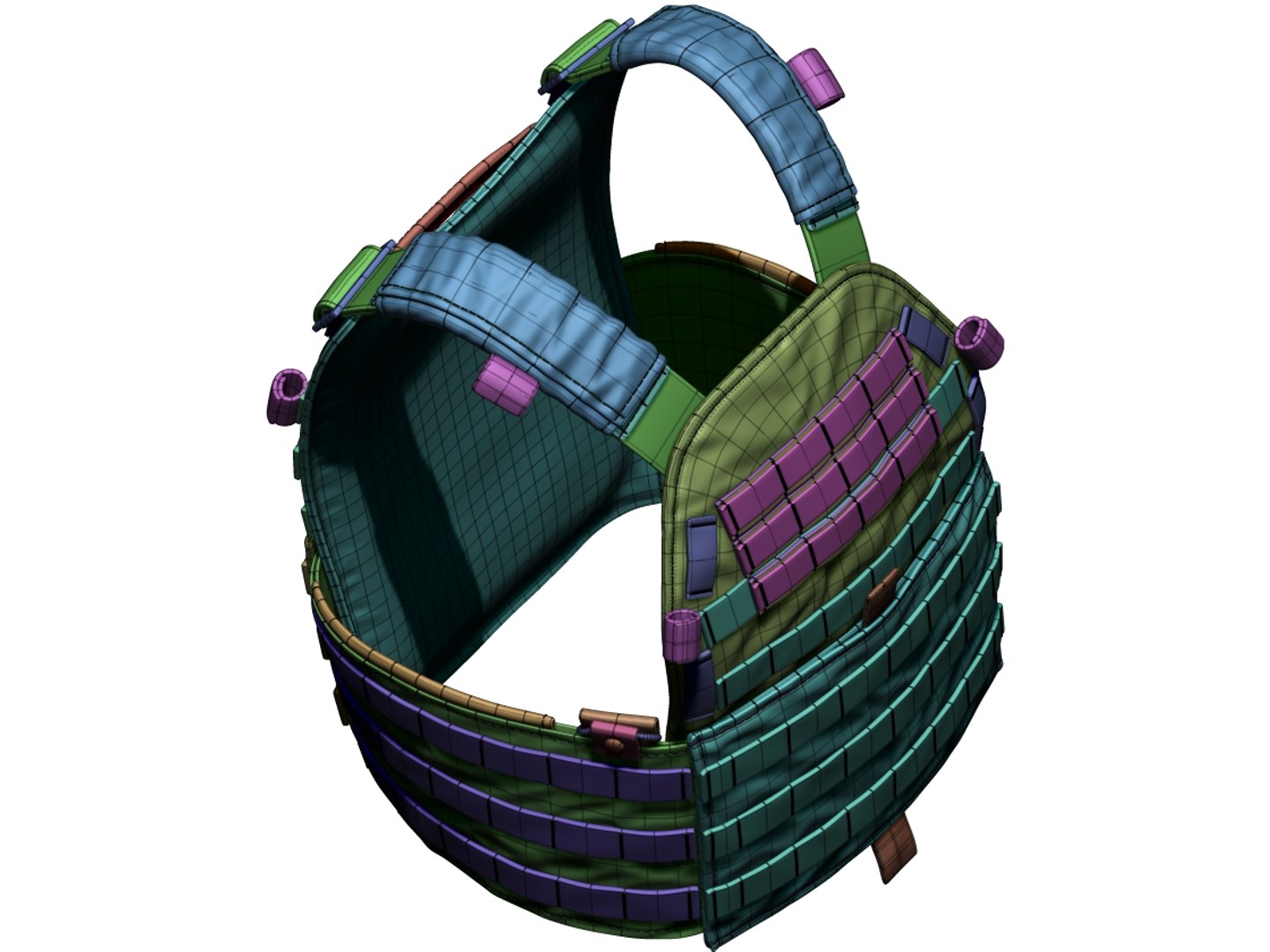 Lbt-6094 Modular Plate Carrier 3D Model - TurboSquid 1625118