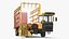 Stackcruiser Automatic Bale Wagon Farm Vehicle Red Yellow