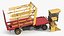 Stackcruiser Automatic Bale Wagon Farm Vehicle Red Yellow