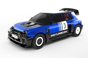 3D Renault 5 Turbo 3 Rally