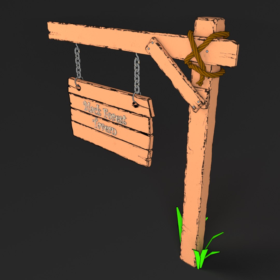 3D model sign post - TurboSquid 1150805