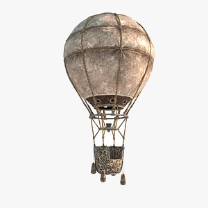 3D Magical-style flying vehicle hot air balloon