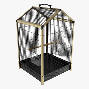 Bird carrier travel cage 3D