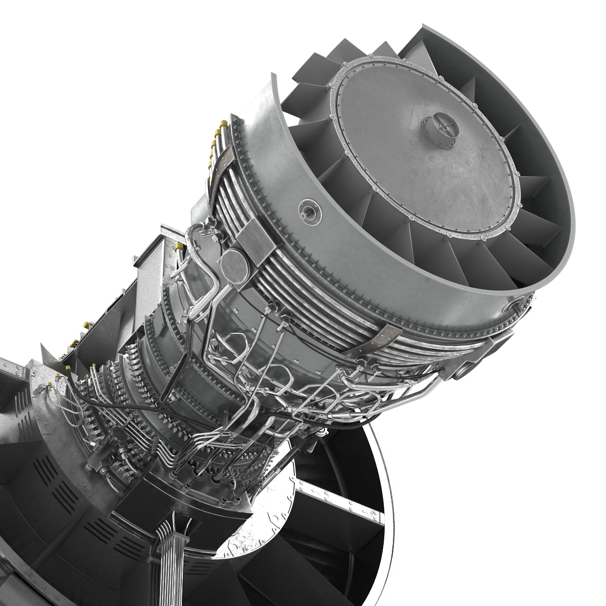 turbofan engine cfm international 3d max