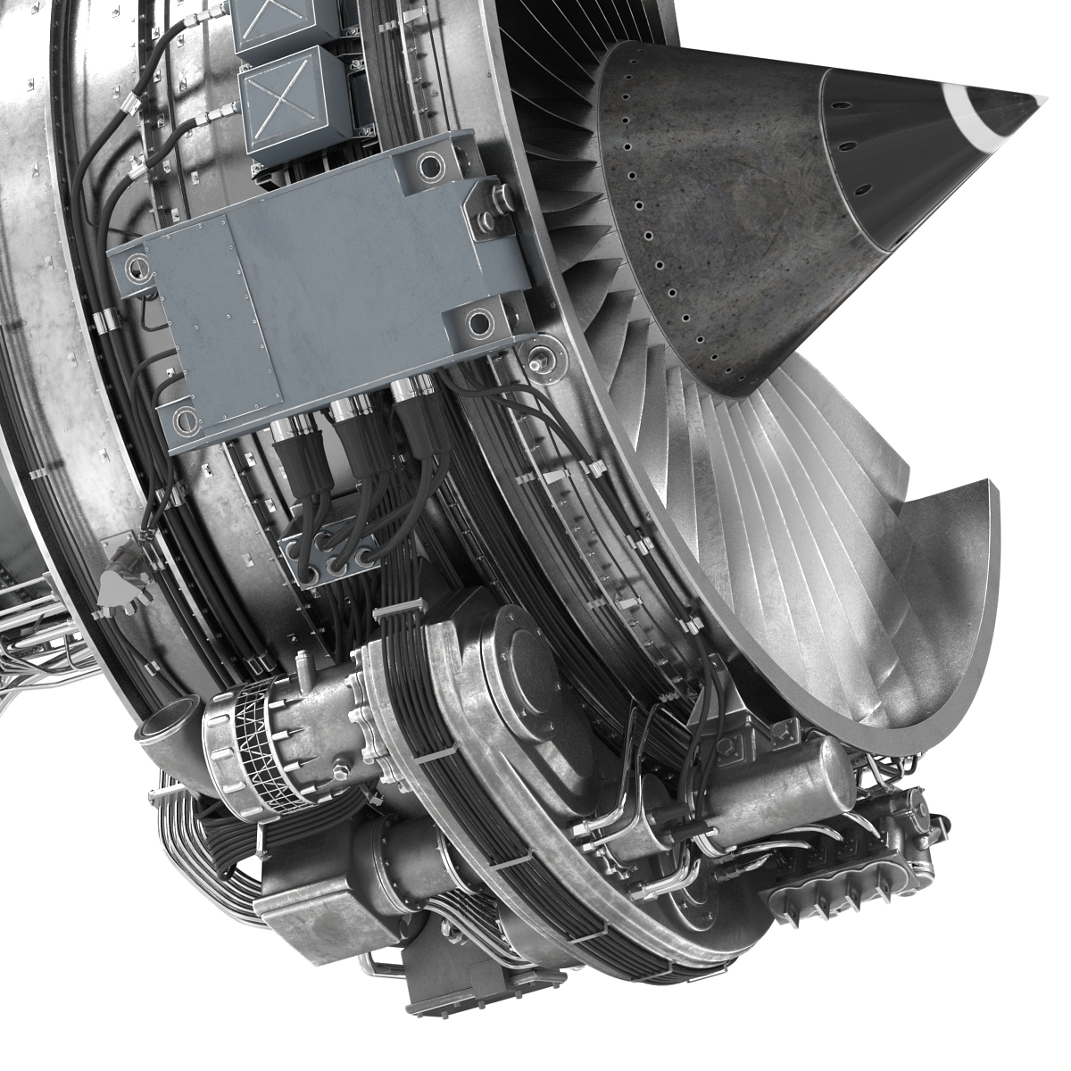 Turbofan Engine Cfm International 3d Max