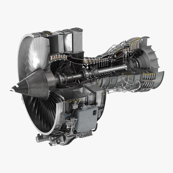 turbofan engine cfm international 3d max