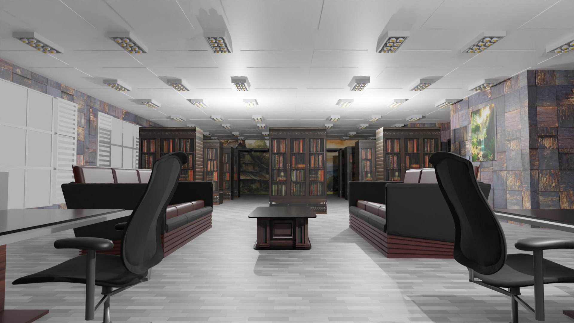 Library Interior 3D - TurboSquid 2177254