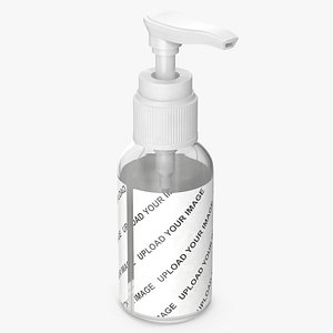 3D model cosmetic bottle soap 50