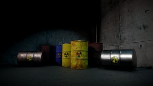 Radioactive Barrels 3D model