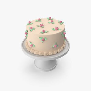 3D Cake with Roses