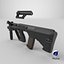 AUG AAA Game Ready PBR 로우 폴리 3D 모델