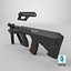 AUG AAA Game Ready PBR 로우 폴리 3D 모델