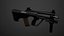 AUG AAA Game Ready PBR 로우 폴리 3D 모델