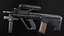 AUG AAA Game Ready PBR 로우 폴리 3D 모델