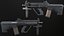AUG AAA Game Ready PBR 로우 폴리 3D 모델