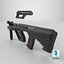AUG AAA Game Ready PBR 로우 폴리 3D 모델