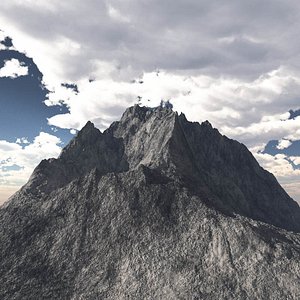 mountain range peak c4d