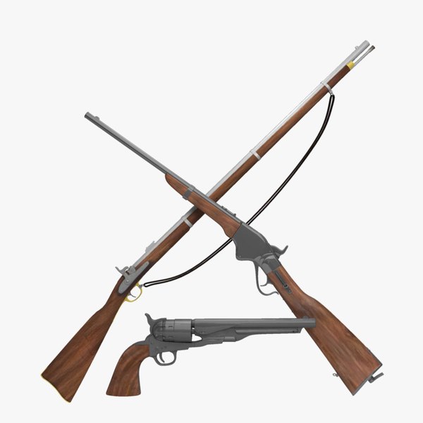 南北戦争銃セット3Dモデル - TurboSquid 849773