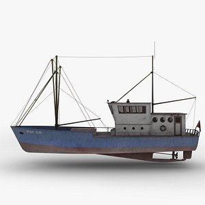 Old Steel Fishing Boat
