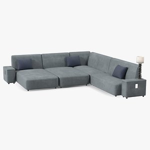 3D Corner Sofa model