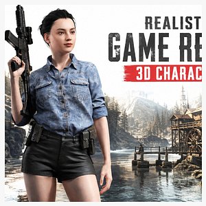 3D Detailed Realistic Woman 3D Model
