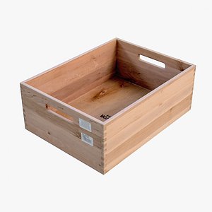 Wooden Box 3D model