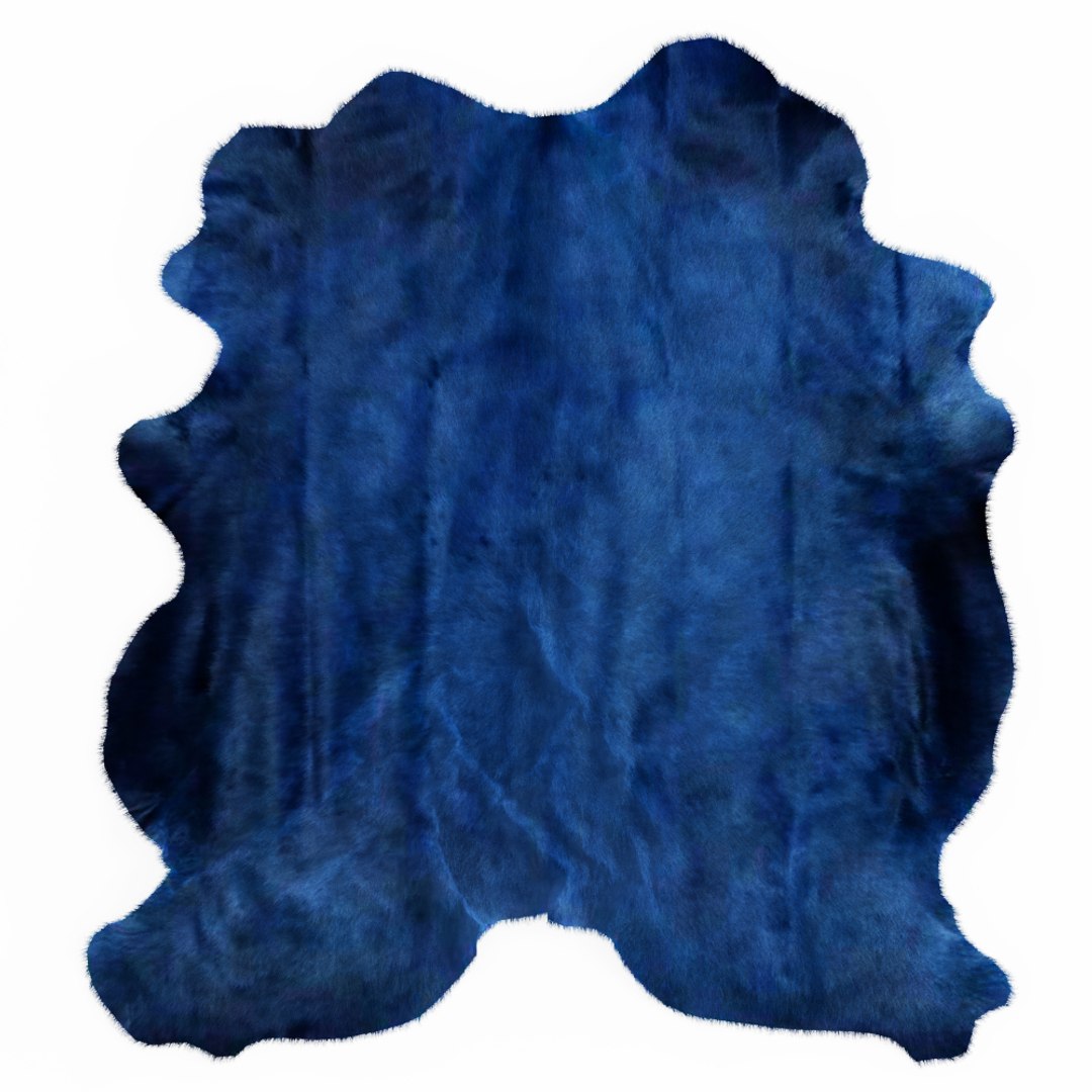 Wool blue cowhide rug 3D model - TurboSquid 1528300