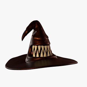 3D Monster Witch Hat model