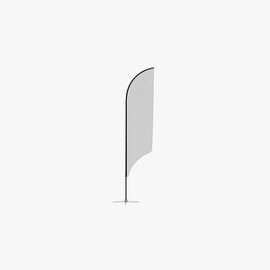 3D promo flag feather