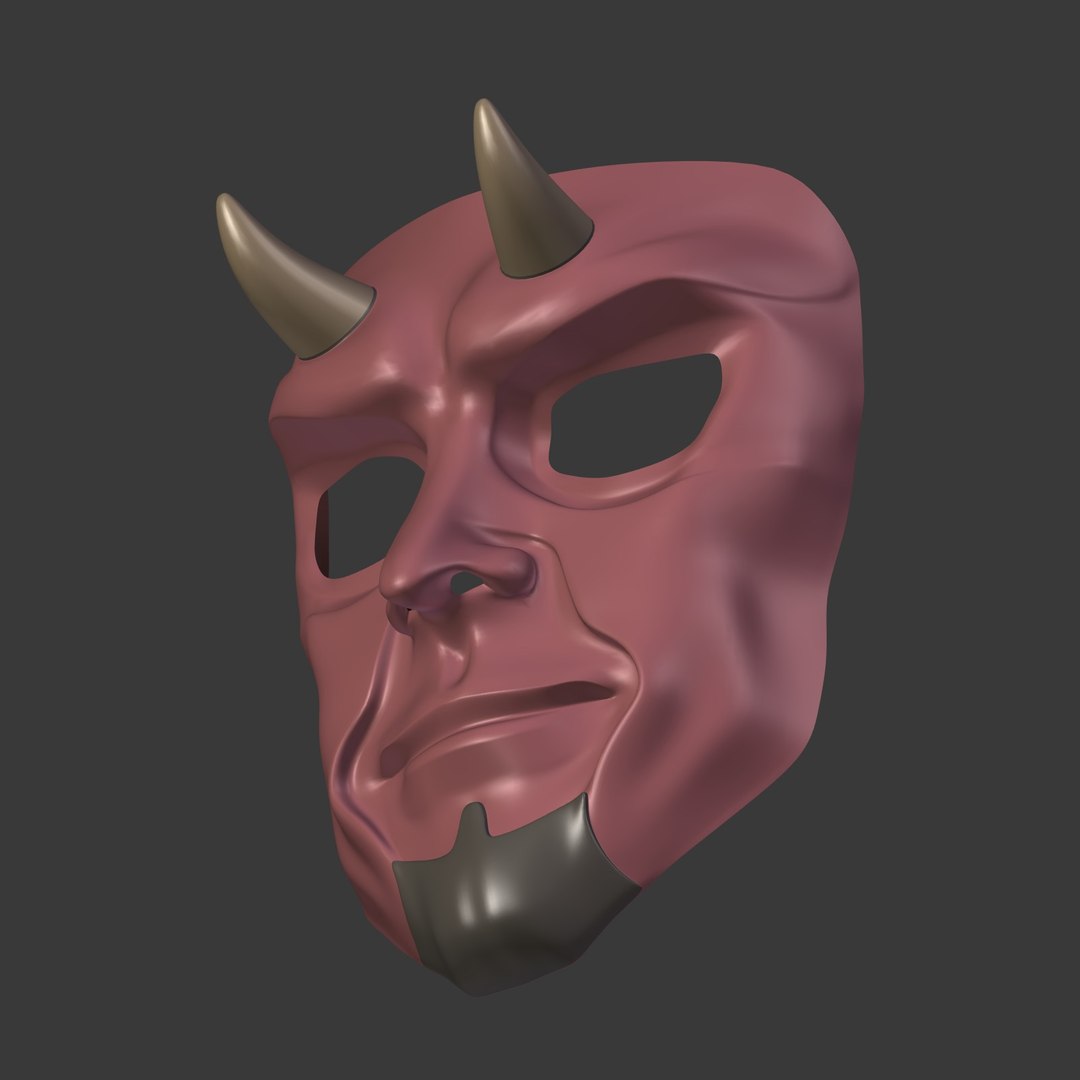 3D Devil Mask Model - TurboSquid 1633812