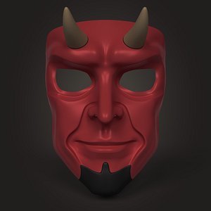 3D devil mask model