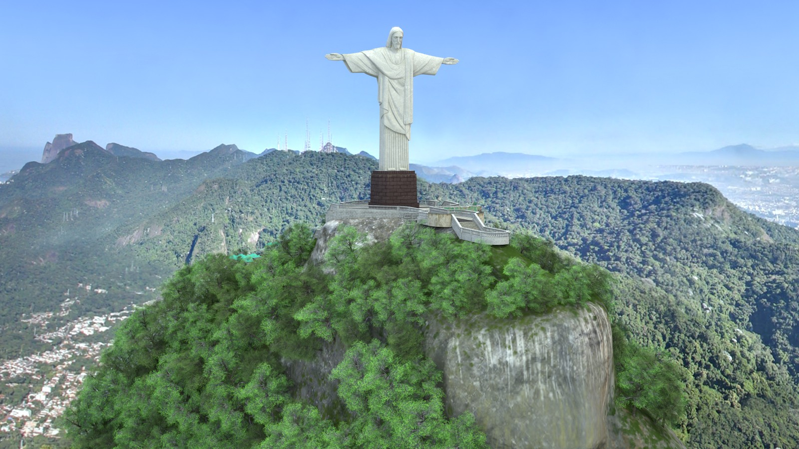 3d christ redeemer model