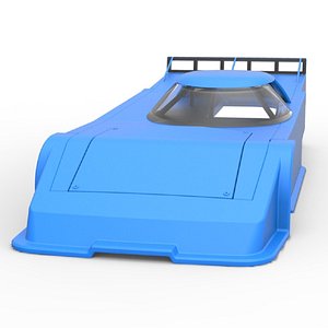 Shell of Asphalt Outlaw Super late model Scale 1 to 25 model