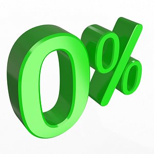 Green Zero Percent Sign