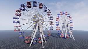 pbr ferris wheel 3D