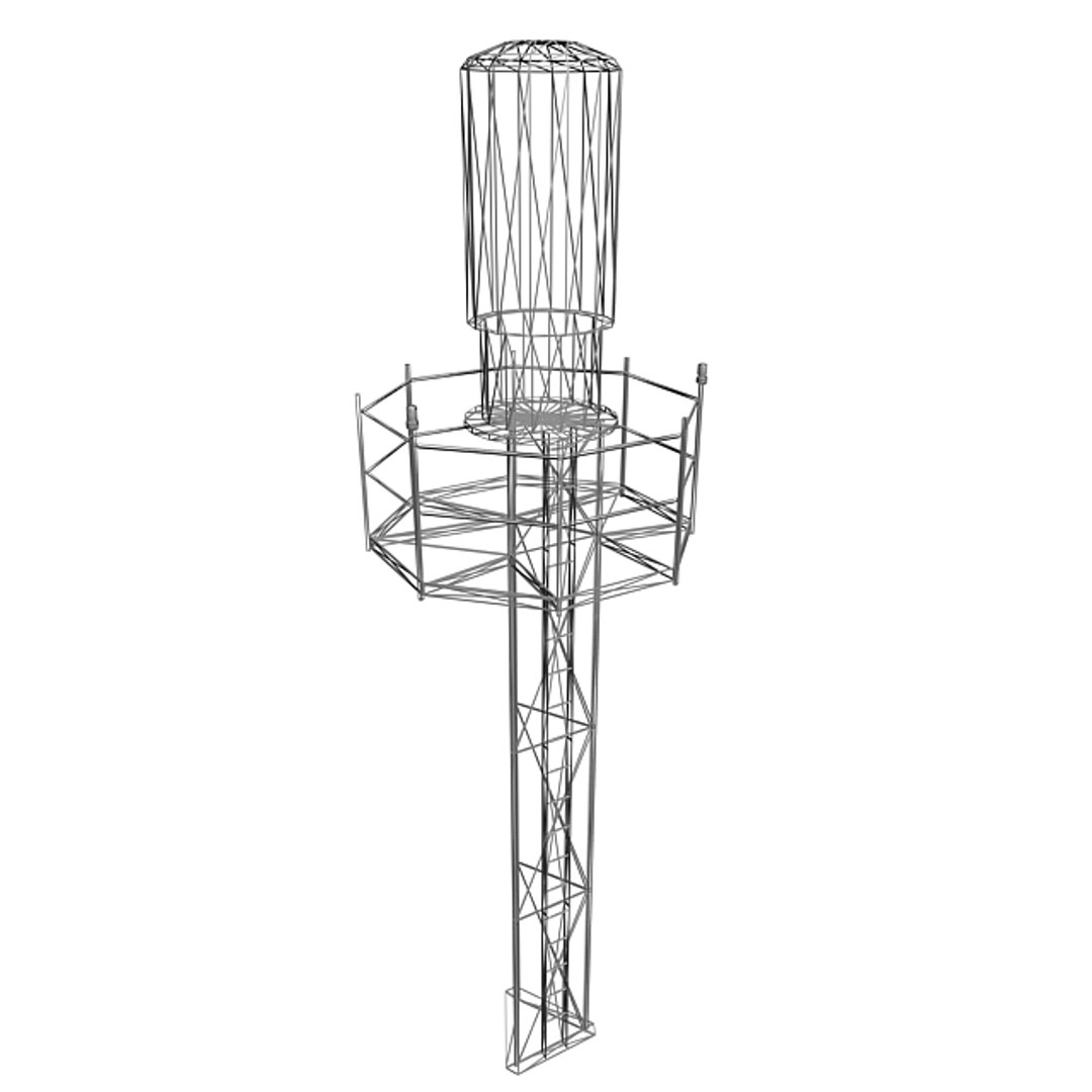 3d Model Navigation Tacan Antenna