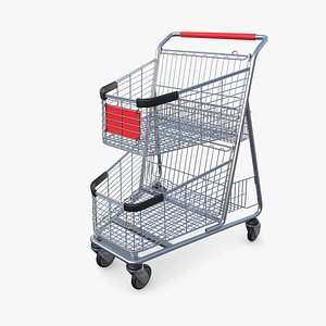 Shopping cart v4 3D model
