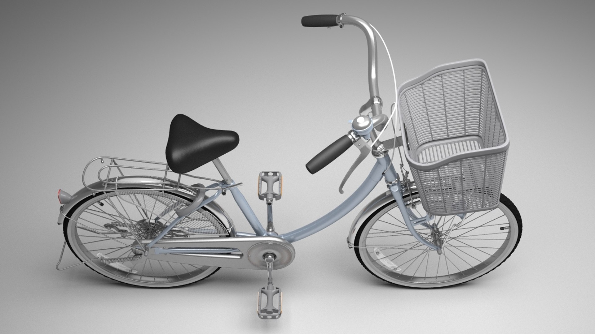 3d Model Bicycle Rigged Ready