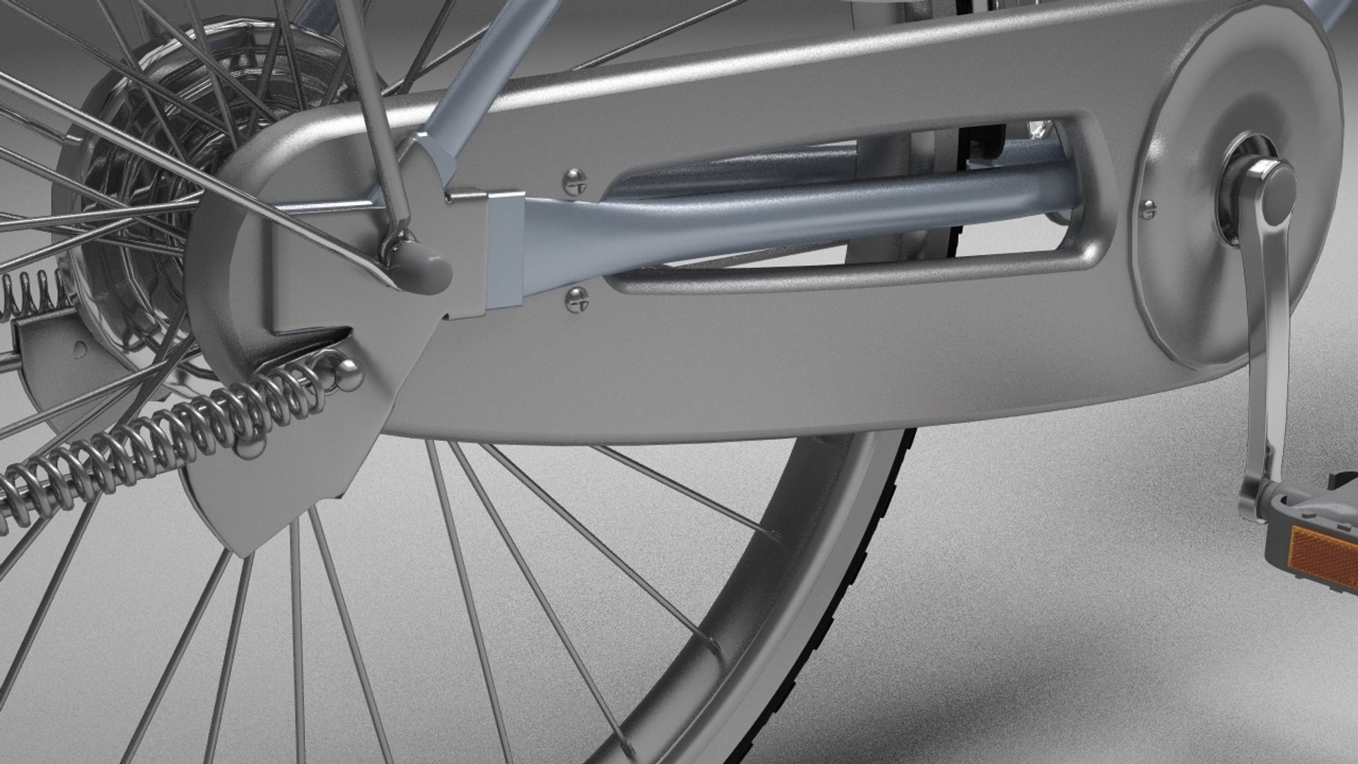 3d Model Bicycle Rigged Ready