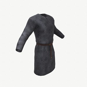3D Ancient Armor CelticHauberk 3D Model Game Ready Armor PBR Low Poly