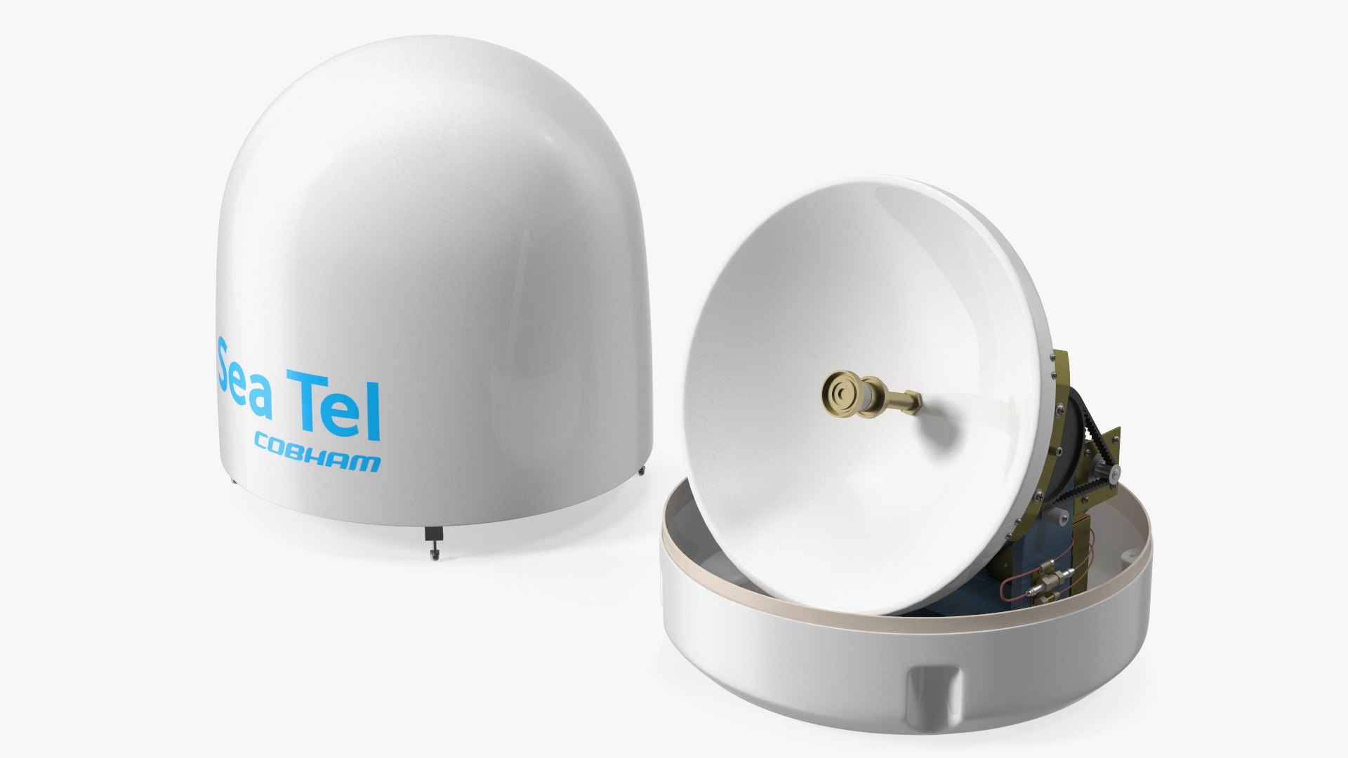 Satellite Antenna Sea Tel Cobham 3D model preview