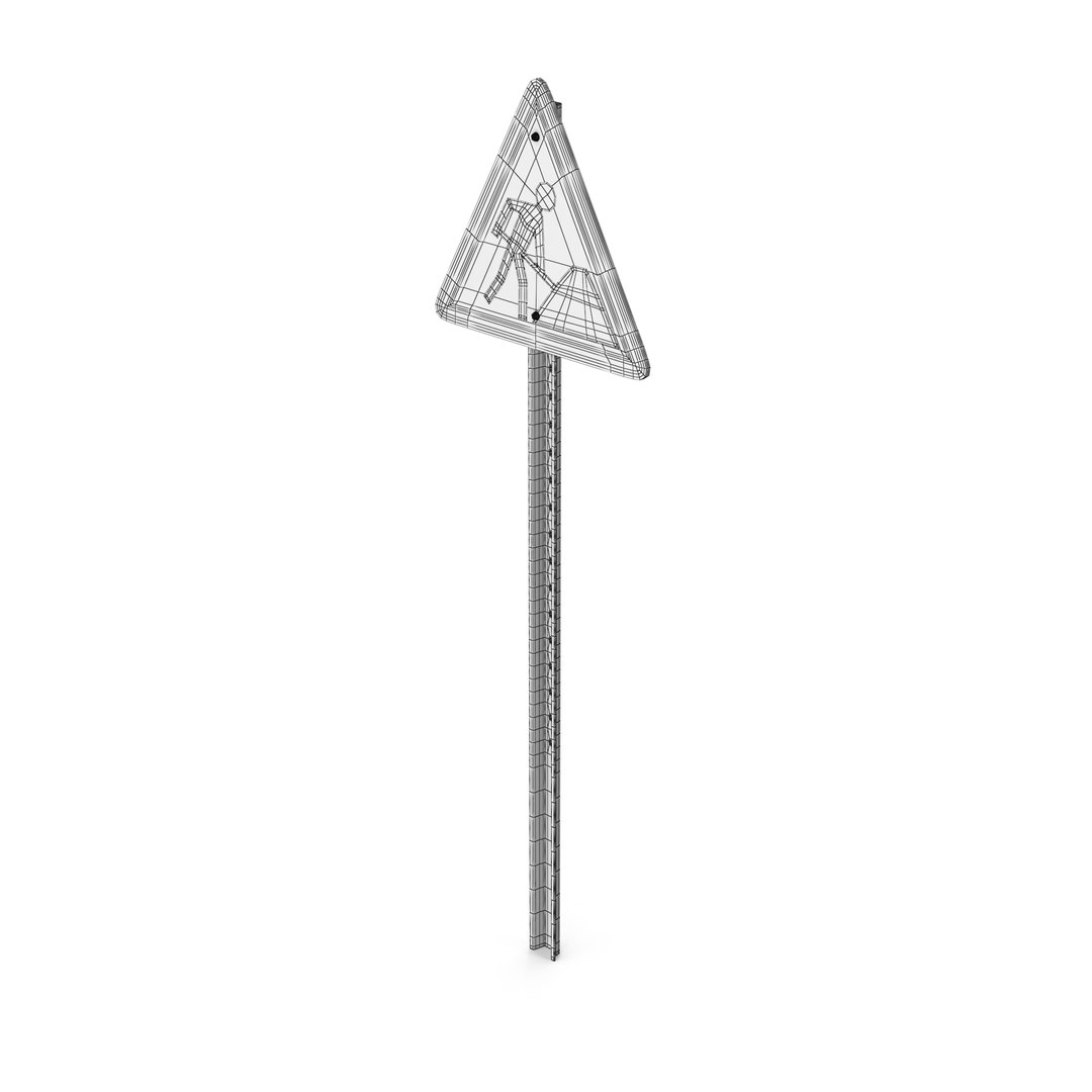 road-work-sign-3d-model-turbosquid-2044455