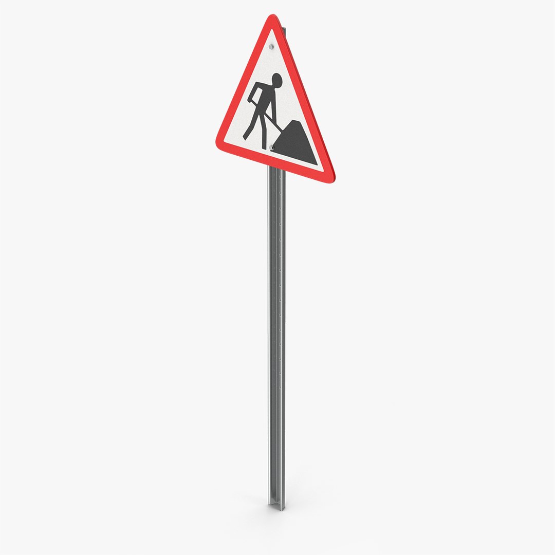 modelo 3d Road Work Sign - TurboSquid 2044455